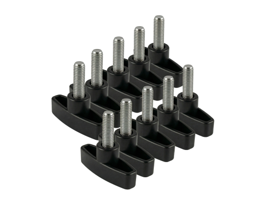 Крепежный винт барашек с резьбой M10x30, 10 шт