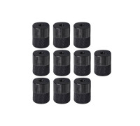 Переходник с резьбы 5/8"(F) на резьбу 1/4"(F), черный, 10 шт