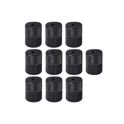 Переходник с резьбы 5/8"(F) на резьбу 1/4"(F), черный, 10 шт