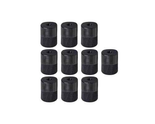 Переходник с резьбы 5/8"(F) на резьбу 1/4"(F), черный, 10 шт