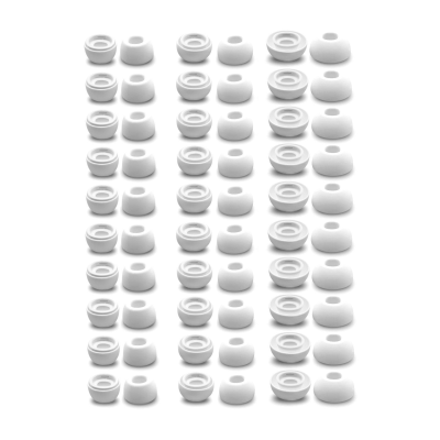 Амбушюры белые для наушников, размер S - 10 пар, M - 10 пар, L - 10 пар