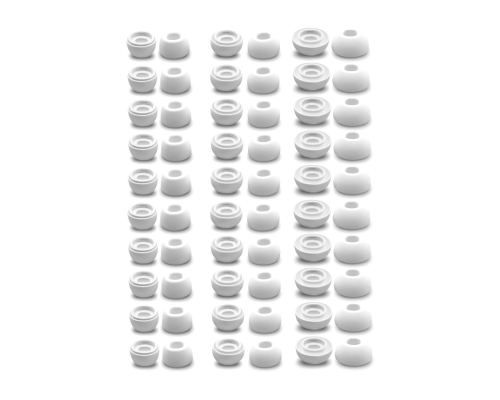 Амбушюры белые для наушников, размер S - 10 пар, M - 10 пар, L - 10 пар