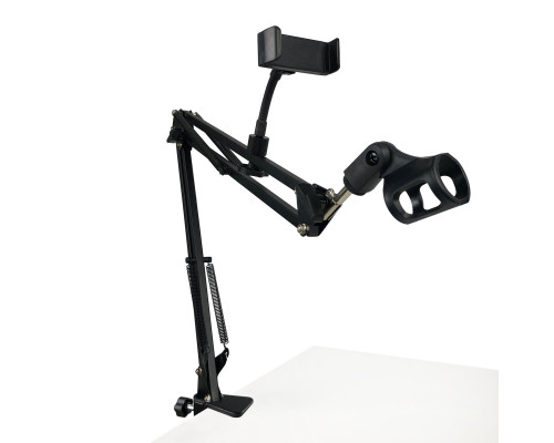Пантограф для микрофона NB-356 с держателем для телефона, настольная стойка