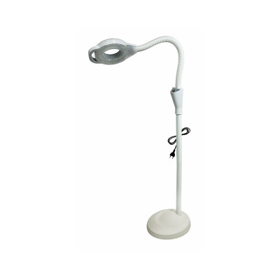 Лампа лупа косметологическая LLH на стойке с ручкой с утяжелённым основанием, напольная