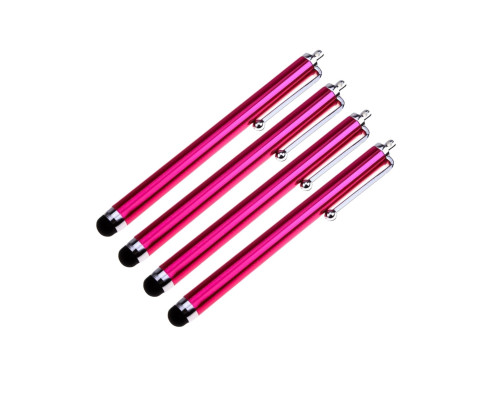 Универсальный стилус для рисования, для телефона, смартфона, планшета, темно-розовый, в комплекте 4 шт.