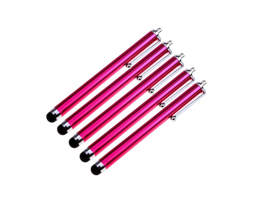 Универсальный стилус для рисования, для телефона, смартфона, планшета, темно-розовый, в комплекте 5 шт.