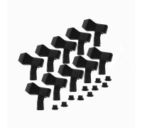 Держатель для микрофона «прищепка» с резьбой крепления 5/8" и переходником на 3/8", в комплекте 10 шт.