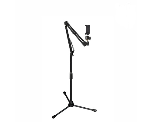 Напольная стойка пантограф ML-G221 с держателем смартфона на шарнире