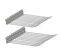 Крючок для торговой панели, нержавеющая сталь 25 см, диаметр 4 мм, 20 шт