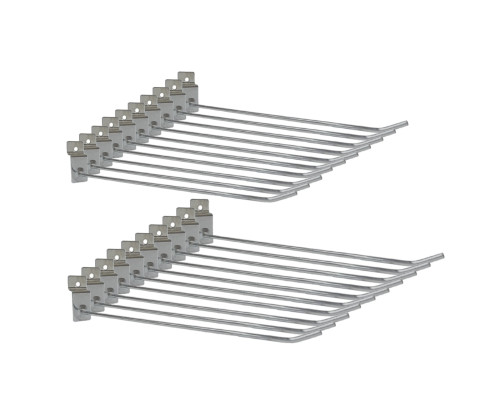 Крючок для торговой панели, нержавеющая сталь 25 см, диаметр 4 мм, 20 шт