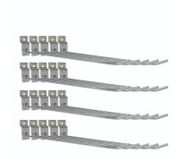 Крючок для торговой панели, нержавеющая сталь 20 см, диаметр 3 мм, 20 шт