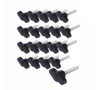 Крепежный винт барашек с резьбой М5, длиной резьбы 30 мм(M5x30), 20 шт