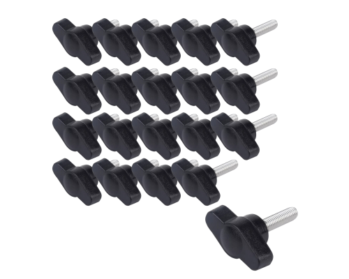 Крепежный винт барашек с резьбой М6, длиной резьбы 10 мм(M6x10), 20 шт