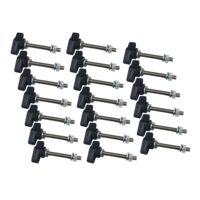 Крепежный винт барашек M5x30 с гайкой и шайбами, 20 шт