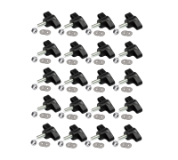 Крепежный винт барашек M4x10 с гайкой и шайбами, 20 шт