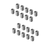 Резьбовая гайка переходник с внешней резьбой М8 и внутренней резьбой М6, высота 10 мм, 20 шт