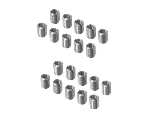 Резьбовая гайка переходник с внешней резьбой М8 и внутренней резьбой М6, высота 10 мм, 20 шт