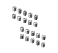 Резьбовая гайка переходник с внешней резьбой М10 и внутренней резьбой М4, высота 10 мм, 20 шт