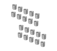 Резьбовая гайка переходник с внешней резьбой М10 и внутренней резьбой М6, высота 10 мм, 20 шт