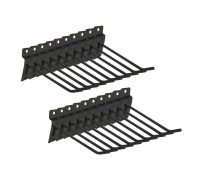 Крючок черный для торговой панели, длина 10 см, диаметр 4 мм, 20 шт