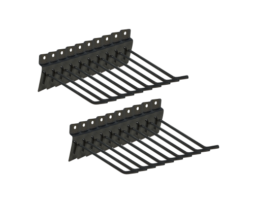 Крючок черный для торговой панели, длина 10 см, диаметр 4 мм, 20 шт