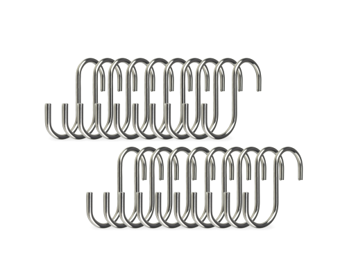 Крючок S-образный для приспособления для плетения кос, толщина 4мм, 20 шт