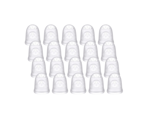 Напальчник силиконовый универсальный белый для игры на гитаре, размер L, 20 шт