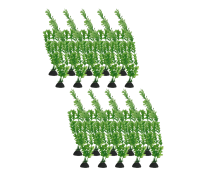 Растение искусственное, декор для аквариума, Перистолистник зелёный, 20 шт