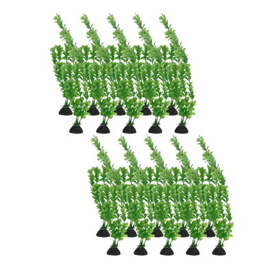 Растение искусственное, декор для аквариума, Перистолистник зелёный, 20 шт