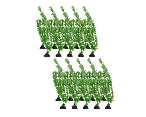 Растение искусственное, декор для аквариума, Перистолистник зелёный, 20 шт