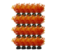 Растение искусственное, декор для аквариума, Людвигия оранжевая, 20 шт