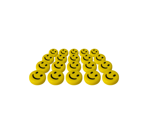 Виброгаситель для теннисной ракетки, смайлик, цвет желтый, 20 шт
