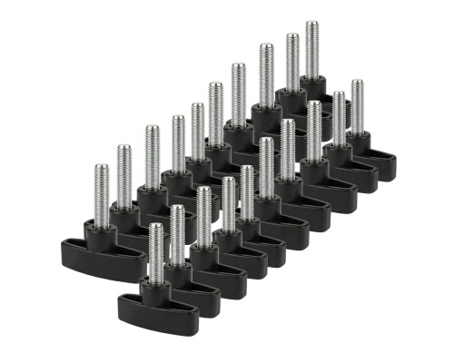 Крепежный винт барашек с резьбой M10x40, 20 шт