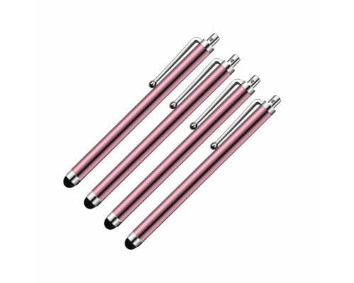 Универсальный стилус для рисования, для телефона, смартфона, планшета, светло-розовый, в комплекте 4 шт.