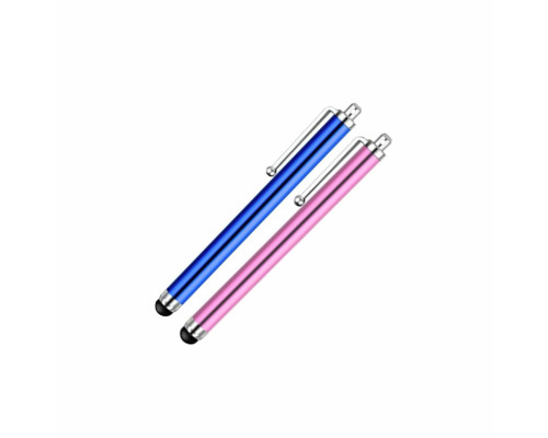 Универсальный стилус для рисования, для телефона, смартфона, планшета, синий, светло-розовый,в комплекте 2 шт.