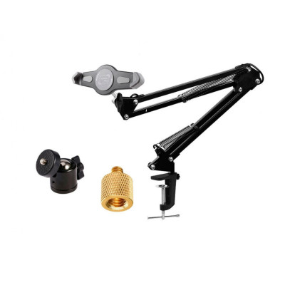 Настольная стойка держатель ST-342 для планшета 18-29 см с усиленной струбциной, шарнирным креплением и нагрузкой до 1.6 кг