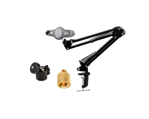 Настольная стойка держатель ST-342 для планшета 18-29 см с усиленной струбциной, шарнирным креплением и нагрузкой до 1.6 кг