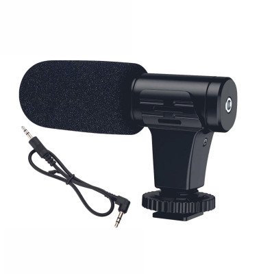 Накамерный микрофон пушка MK-03 с креплением в паз и со встроенным штекером mini jack 3.5