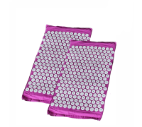 Комплект: 2 коврика с иголками без наполнителя - фиолетовые 