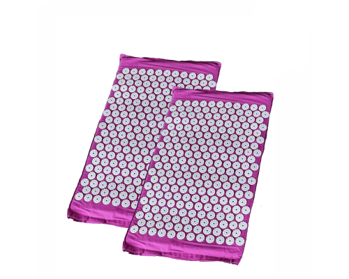Комплект: 2 коврика с иголками без наполнителя - фиолетовые 