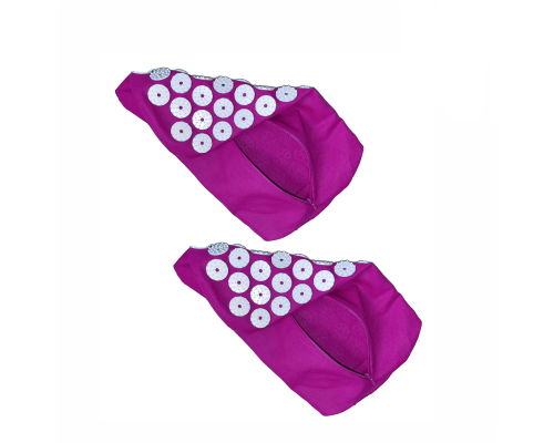 Комплект 2 шт: Коврик для подушки с иголками без наполнителя фиолетовый