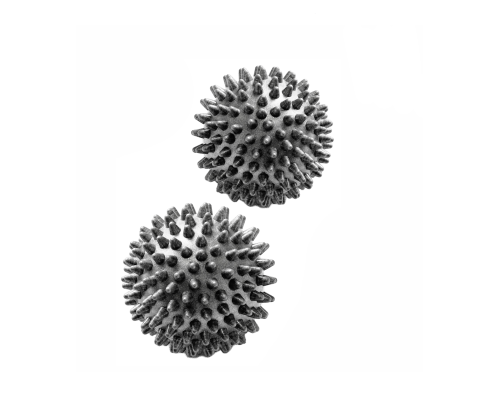 2 мяча массажных серых