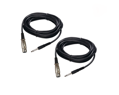 Кабель для микрофона 3 м, разъем 6.5mm XLR-Jack 6.3mm, 2 шт