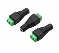 Разъем питания для камеры видеонаблюдения DC (мама) с клеммной колодкой PST-DCF01 в комплекте 3 шт.