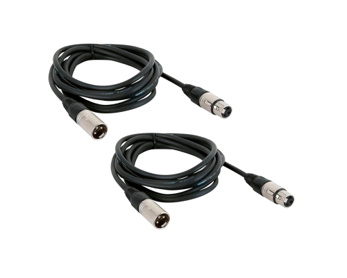 Кабель 3 м для микрофона XLR (M) - XLR (F), 2 шт