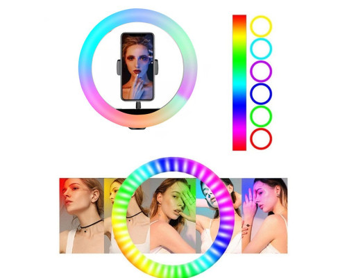 Кольцевая лампа RGB 26 см (без держателя телефона и шарнира)