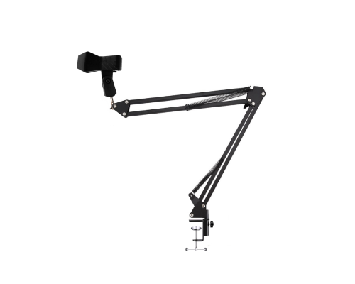 Настольная стойка для микрофона пантограф NB-351 с держателем прищепка