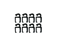 Комплект креплений FM-8 для кабеля на пантографе, 8 шт