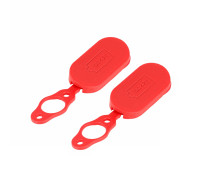 Крышка заглушка для зарядки электросамоката, красная, магнитная, 2 шт