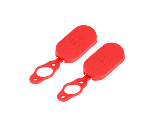 Крышка заглушка для зарядки электросамоката, красная, магнитная, 2 шт